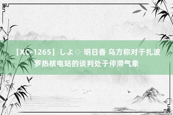 【XC-1265】しよ◇ 明日香 乌方称对于扎波罗热核电站的谈判处于停滞气象